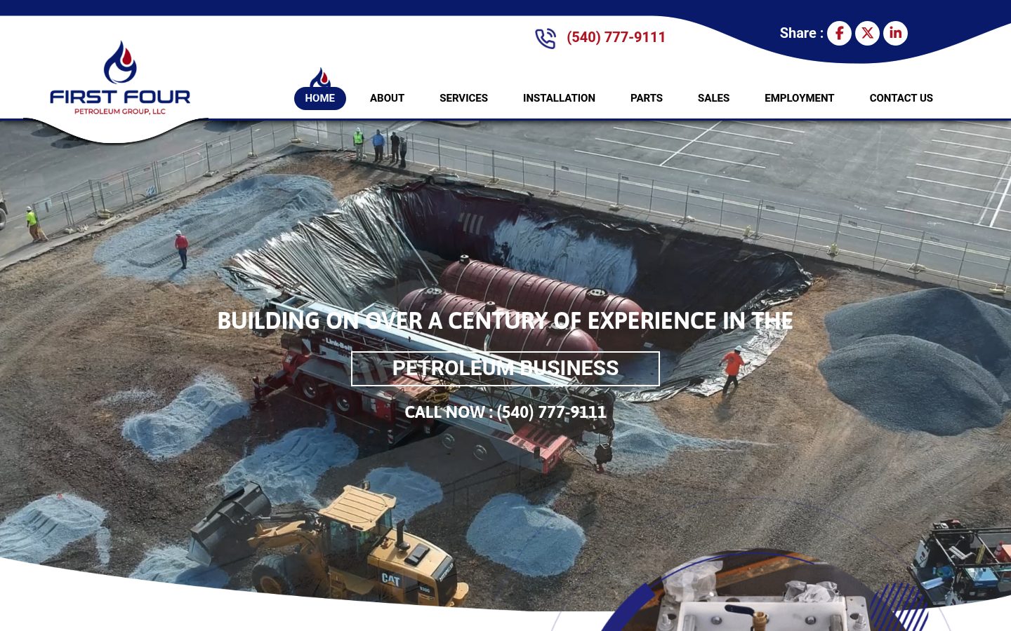 Desktop view of the First Four website